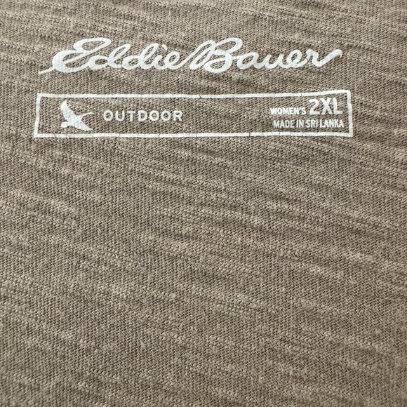 Eddie Bauer Long Sleeved V-Neck Shirt SZ 2XL - Picture 3 of 10